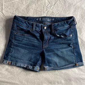 American Eagle MIDI Cuffed Jean Shorts